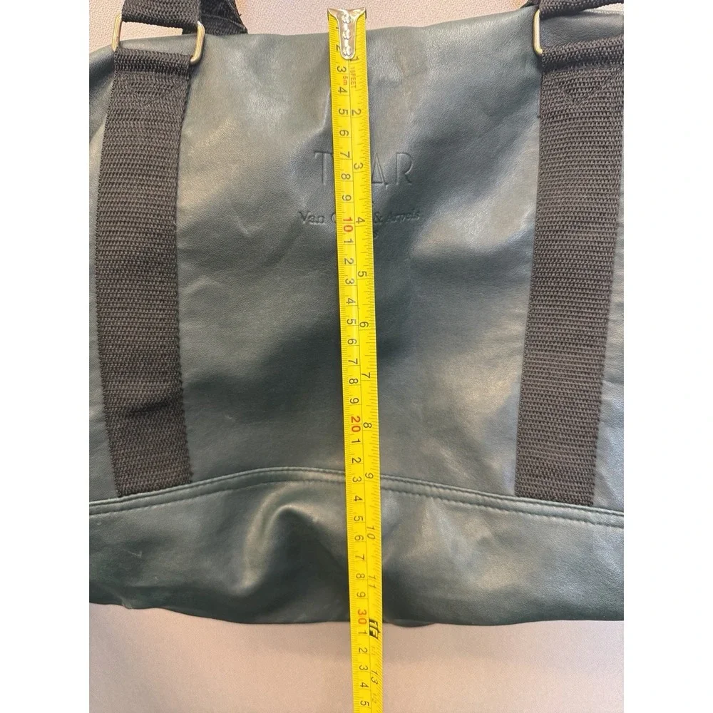 Van Cleef & Arpels Tsar Mens Duffle Bag Travel Weekender Dark Green Promo Vtg